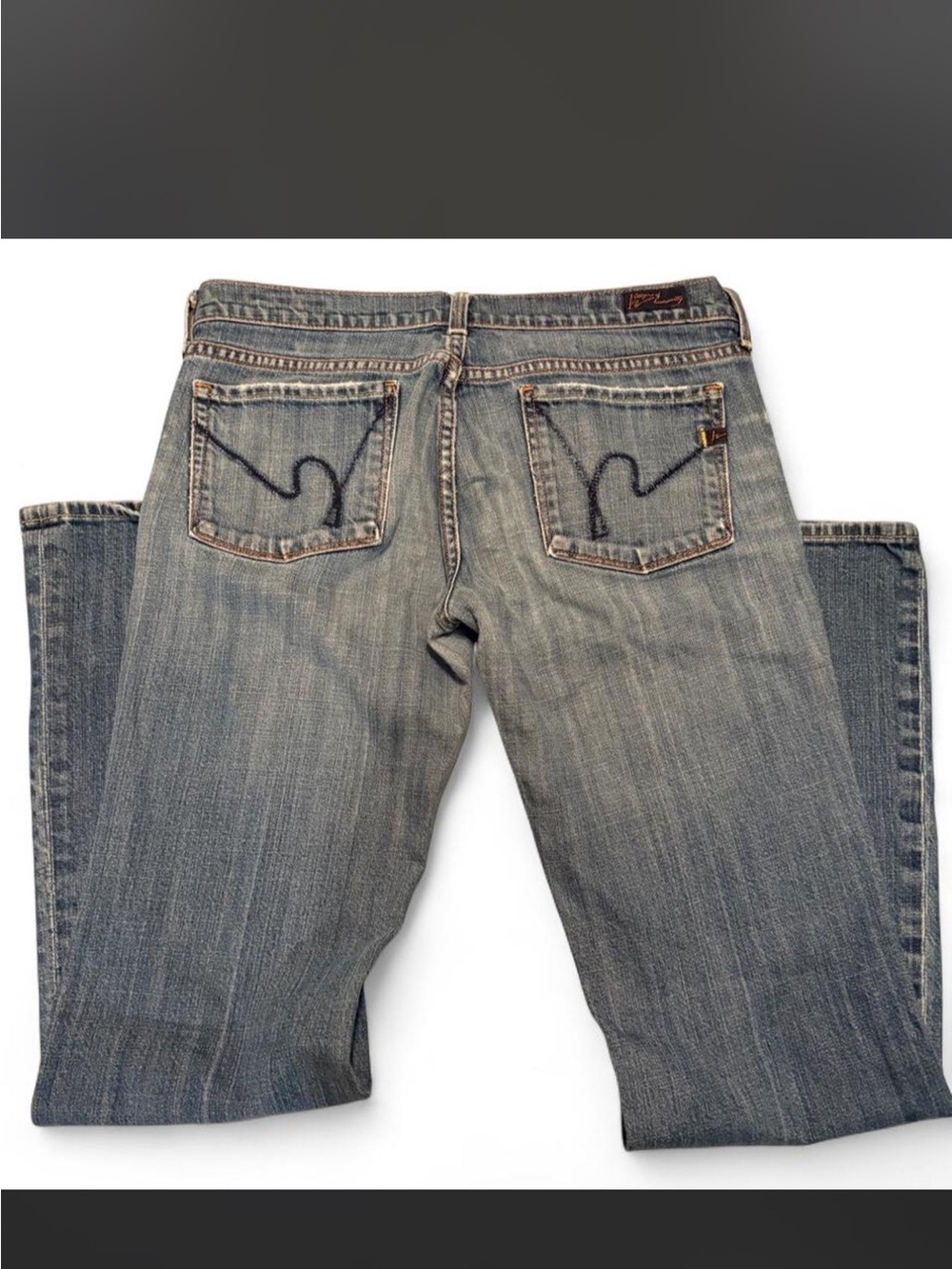 Citizens Of Humanity Faded Blue Boot Cut Jeans